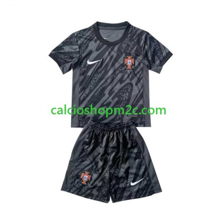 Portogallo Portiere Bambino Maglia Trasferta Euro 2024 Manica Corta